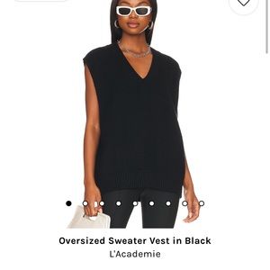 L’ACEDEMIE OVERSIZED SWEATER VEST
